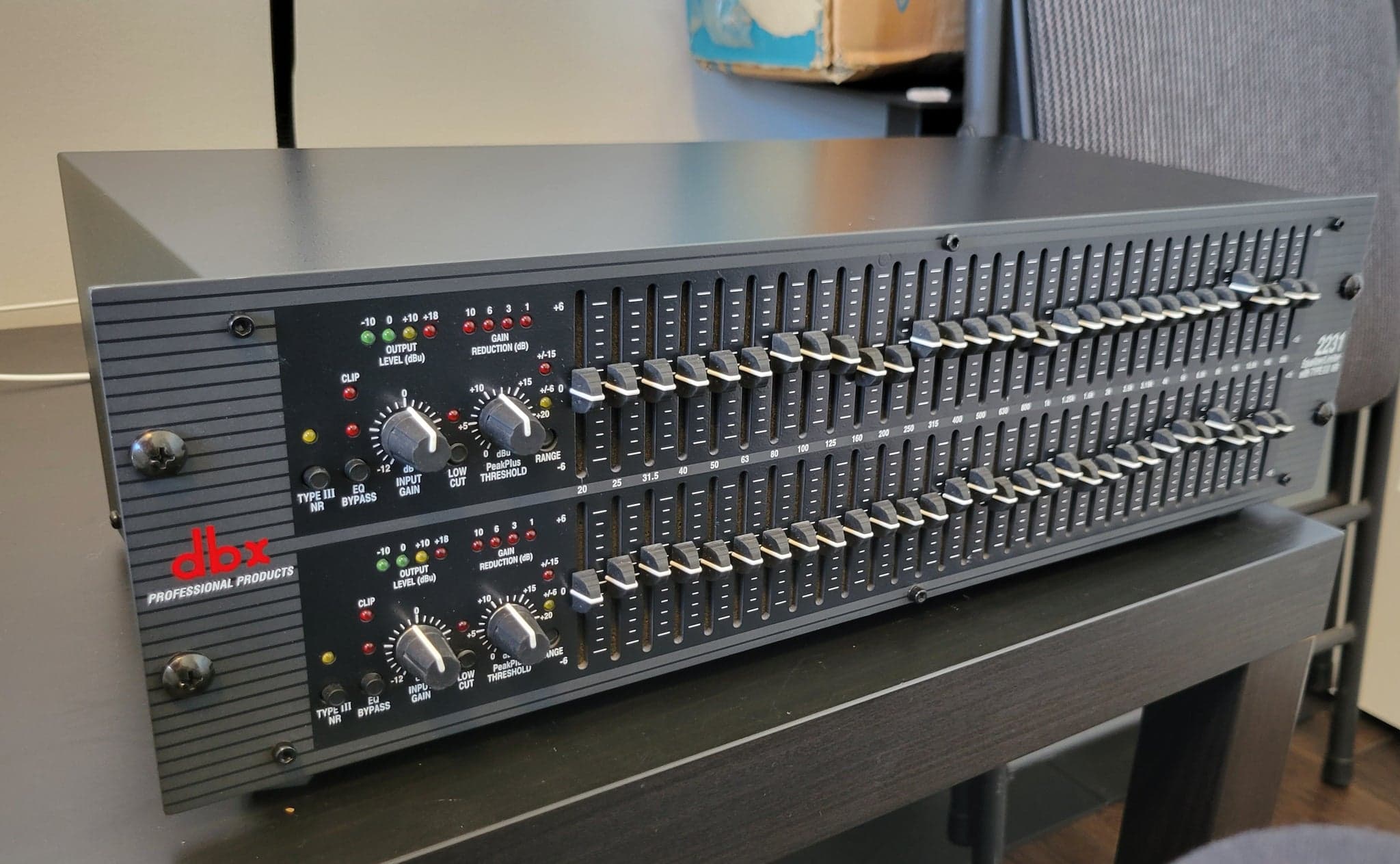 DBX 2231,  31 band equalizer, 2 channel
